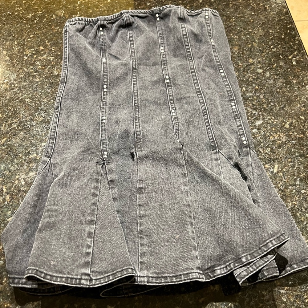 Wild Fable Charcoal A-Line Skirt